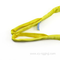 Yellow 3Ton Polyester Flat Cargo Round Webbing Sling